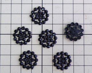 画像2: ヴィンテージ/ドイツ/プラスチック/ブラックドットプレート(2個)