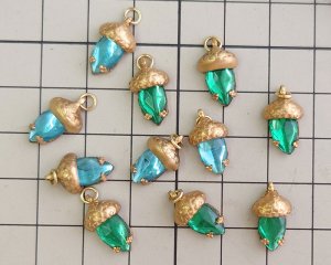 画像2: セット済/ヴィンテージガラス/mini acorn(1個)