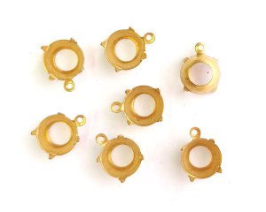 画像1: 47ss用/ブラスセッティング/オープンバック(1個)