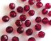 画像1: チェコガラスビーズ/ファイアポリッシュ/8mm/フーシャ(6個） (1)