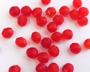 画像2: チェコガラスビーズ/ファイアポリッシュ/8mm/シャムミックス(6個）