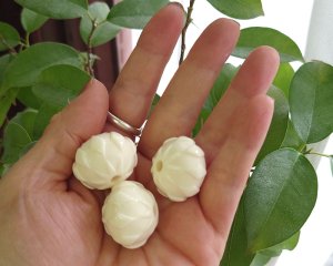 画像3: デッドストック/日本/プラスチック/ラージアイボリー(1個)