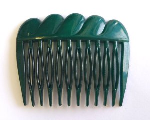 画像4: ヴィンテージ/西ドイツ/プラスチックコーム/グリーン