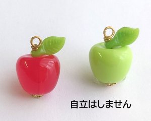 画像4: ヴィンテージビーズ使用りんごチャーム（1個）