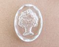 ヴィンテージ/ドイツ/ガラスインタリオ/花瓶/約40×30mm（1個）