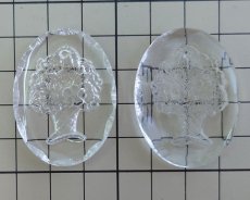 画像2: ヴィンテージ/ドイツ/ガラスインタリオ/花瓶/約40×30mm（1個） (2)