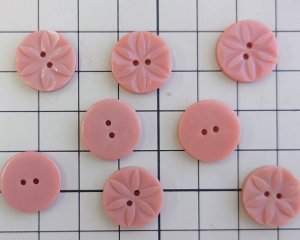 画像2: ヴィンテージ/イギリス/プラスチック/ピンクブラウンボタン（1個）