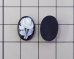 画像2: ns319/ヴィンテージ/ドイツ/プラスチックカメオ/薔薇/ブラック/約14×10mm/(1個) (2)