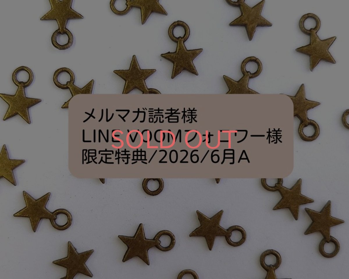 画像1: 限定特典/2026/6月A/金古美スターチャーム6個 (1)