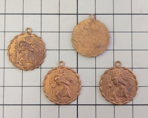 画像2: ヴィンテージ/ブラス/USA/聖クリストファー(1個)