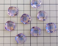 画像2: ヴィンテージ/ドイツ/ガラス/ピンク×ブルー/約15mm(1個) (2)