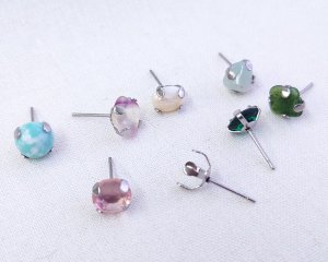 画像6: SUS316サージカルステンレス四つ爪ピアス（１ペア）