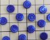画像2: ヴィンテージ/ドイツ/ガラス/ラウンドフラワー/ネイビーマーブル/約9mm(1個)　 (2)