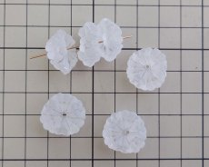 画像3: デッドストック/日本//プラスチック/フロストフラワーロンデル(1個) (3)