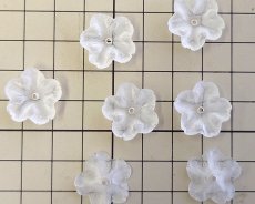画像2: デッドストック/日本/プラスチック/フロストフラワー(2個) (2)