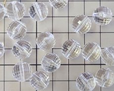 画像2: デッドストック/日本/プラスチック/ミラーボールカット/約12mm(2個) (2)