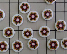 画像3: ヴィンテージ/日本/プラスチック/金太郎飴風コネクター(1個) (3)