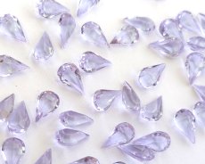 画像1: ヴィンテージ/チェコ/アレキサンドライト/ドロップ/10×6mm(1個) (1)