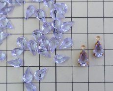 画像2: ヴィンテージ/チェコ/アレキサンドライト/ドロップ/10×6mm(1個) (2)