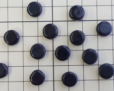 画像2: ヴィンテージ/オーストリア/ガラス/コイン/ブラック/10ｍｍ(2個) (2)
