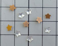 画像2: ヴィンテージ/ヨーロッパ/ガラスカボション/星/約5mm(1個) (2)
