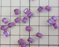画像2: チェコガラスビーズ/オクタゴナル/アレキサンドライト×ブロンズ/6mm（10個） (2)