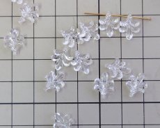 画像2: ヴィンテージ/ドイツ/プラスチック/クリアカールドロップ（2個） (2)
