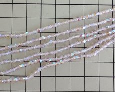 画像2: チェコガラスビーズ/ファイアポリッシュラウンド/ライトアメシストオーロラ/3mm(20個) (2)