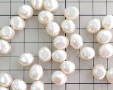 画像3: ヴインテージ/日本/プラスチック/バロックパール/約11×10mm（2個） (3)