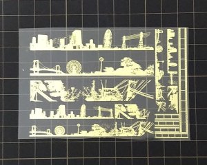 画像2: 箔シート/風景/マットゴールド/A7（1枚）