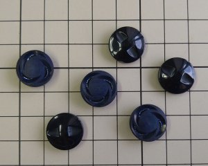 画像3: デッドストック/日本/プラスチックボタン/ネイビースクリュー(1個)