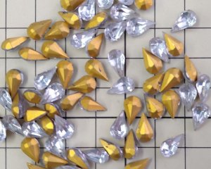 画像2: ヴィンテージ/アレキサンドライト/ドロップ/10×6mm(2個)