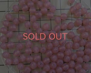 画像2: チェコガラスビーズ/ラウンド/ピンクオパールマーブル/6mm(10個)