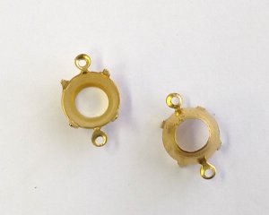 画像1: 47ss用/ブラスセッティング/オープンバック/2リング(1個)