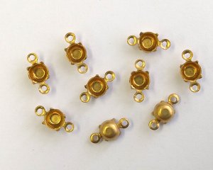 画像1: 23ss用/ブラスセッティング/クローズドバック/2リング(1個)