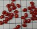 画像2: ヴィンテージ/ガラスストーン/レッドブラウン/8×6mm（2個） (2)