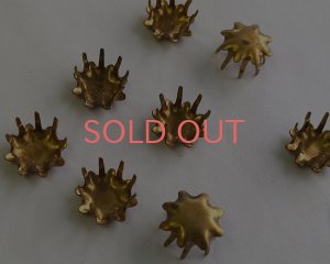 画像1: 40ssラウンド用/ブラスセッティング/スカラップ(1個)