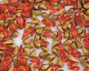 画像1: ヴィンテージ/スワロフスキー/#4300/2/ヒヤシンス/10×6mm(2個)