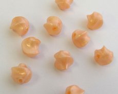 画像1: ヴィンテージ/ドイツ/プラスチック/ツイストラウンド/シルキーオレンジ（1個） (1)