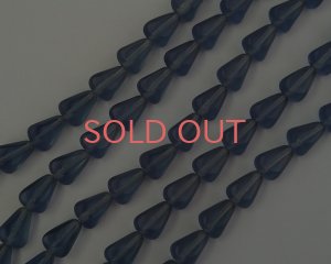 画像1: チェコガラスビーズ/ミニテーブルカットドロップ/モンタナ（4個）