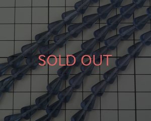 画像2: チェコガラスビーズ/ミニテーブルカットドロップ/モンタナ（4個）