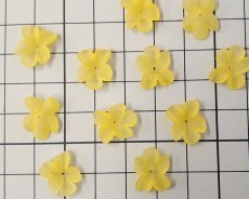画像2: ヴィンテージ/ドイツ/プラスチック/フラワー216/フロストマンゴー（2個） (2)