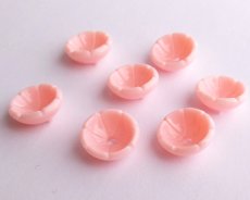 画像1: ヴィンテージ/ドイツ/プラスチック/フラワー222/ピンク（1個） (1)