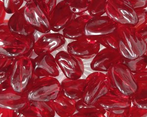 画像3: ヴィンテージ/ドイツ/プラスチック/バロック/クリアレッド(2個)