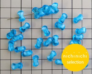 画像2: ns011/ヴィンテージ/ドイツ/リボン/ブルーホワイトギブレ（10個）