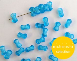 画像1: ns011/ヴィンテージ/ドイツ/リボン/ブルーホワイトギブレ（10個）