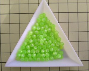 画像2: ヴィンテージ/ドイツ/ルーサイト/ムーングロウボール/約4mm/メロン(10個)