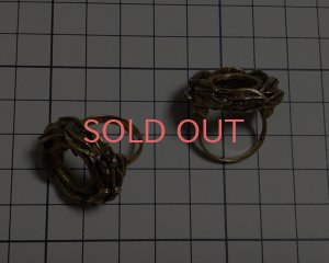 画像2: ヴィンテージ/USA/合金/リーフデザインリング（１個）