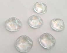 画像1: ガラスカボション/中国/ウェーブラウンド/約18mm(2個) (1)