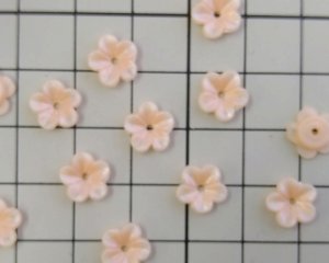 画像2: ヴィンテージ/ドイツ/プラスティック/フラワー2/オレンジ（4個）